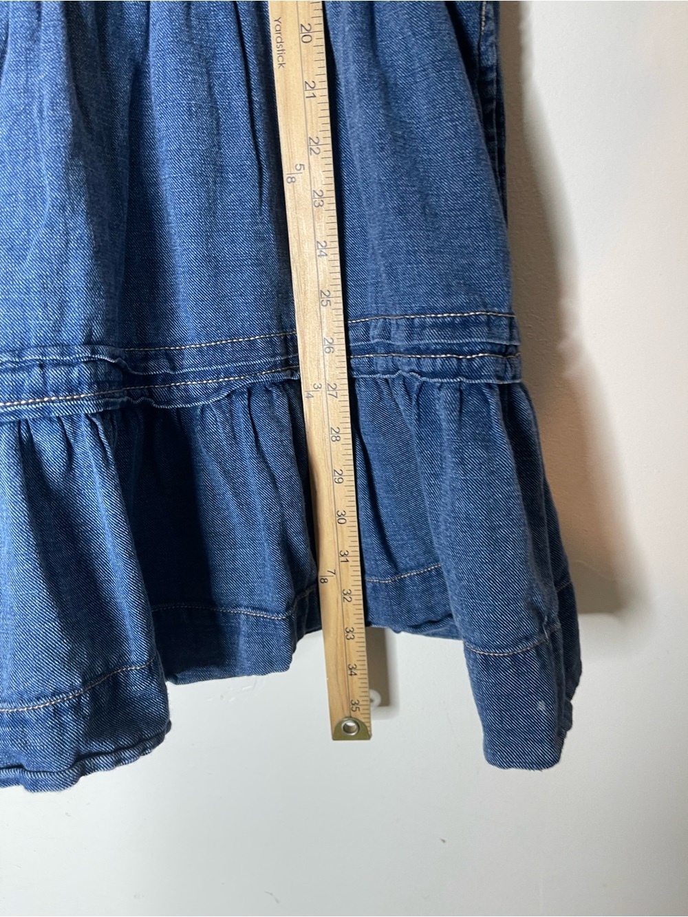 Anthropologie Somerset Mini Denim Dress Size Large Petite Women’s - Picture 4 of 9